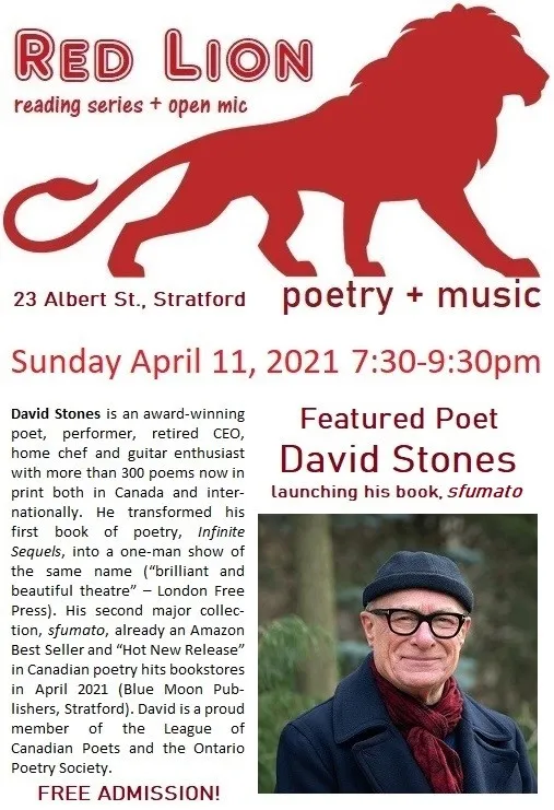Red Lion Reading Series and Open Mic — April 2021 event poster